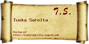 Tuska Sarolta névjegykártya
